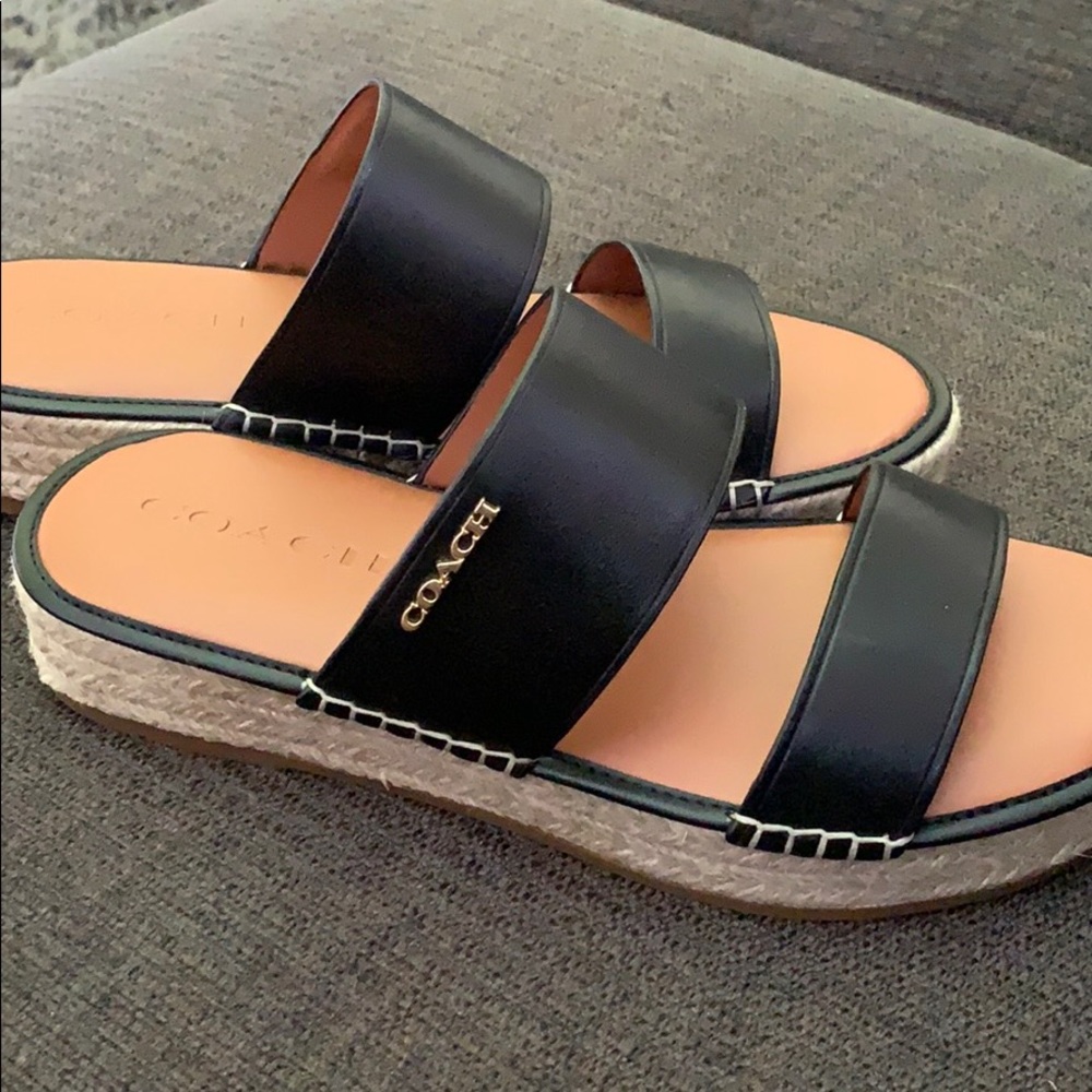 Coach sandals/espadrille